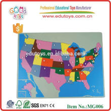 Montessori puzzle map